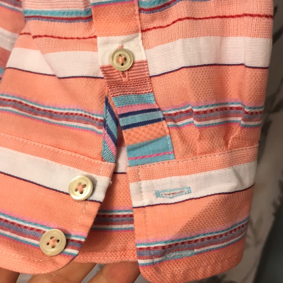 Stripped light weight button down shirt - Picture 4 of 4